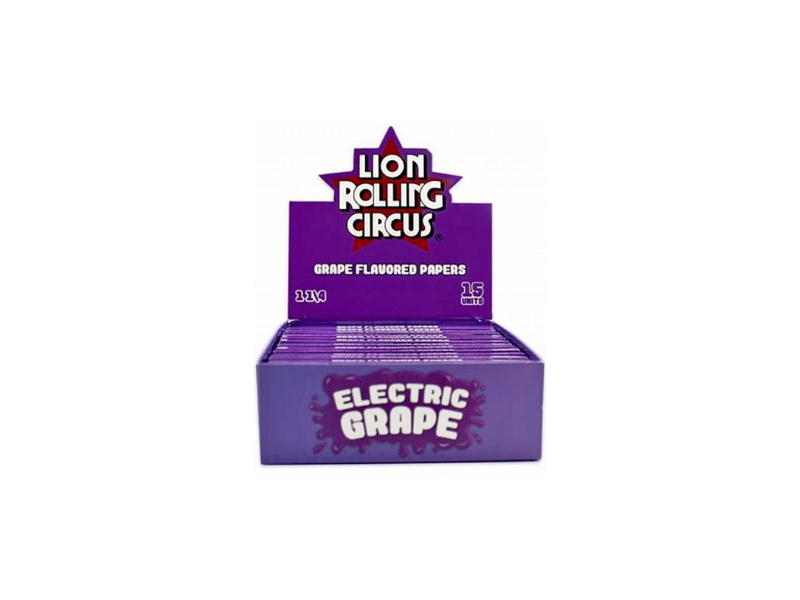Lion Rolling Circus Caja papel Sabor Uva